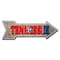 Signmission Tennessee Arrow Decal Funny Home Decor 18in Wide D-A-999580 - alternate 1